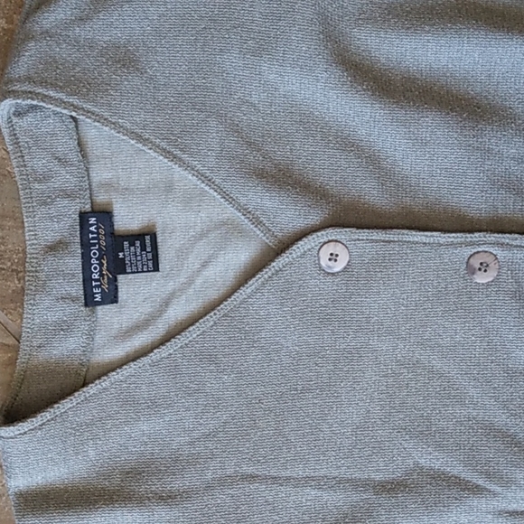 Vintage Metropolitan NY Knit Button Top and Mini Skirt Matching Set- Full Outfit - Picture 2 of 4